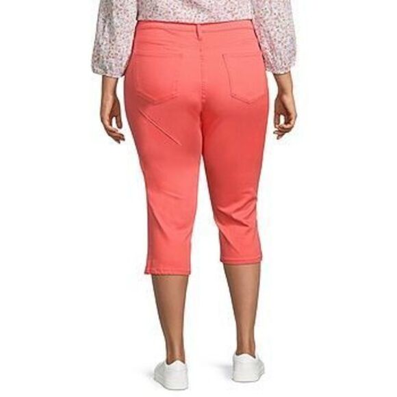 St. John's Bay Mid Rise Capris color Orange Size 12 - Picture 3 of 5